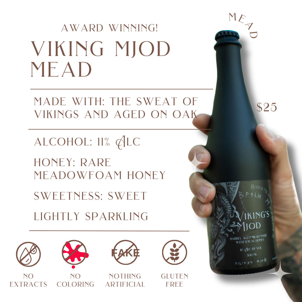 
            
                Load image into Gallery viewer, Viking Mead - Sweet, Sparkling Oaked Traditional Mead 11% Alc
            
        