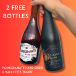 TWO FREE BOTTLES Pomegranate Hard Cider & Valkyrie's Tears Mead ($50 Value)